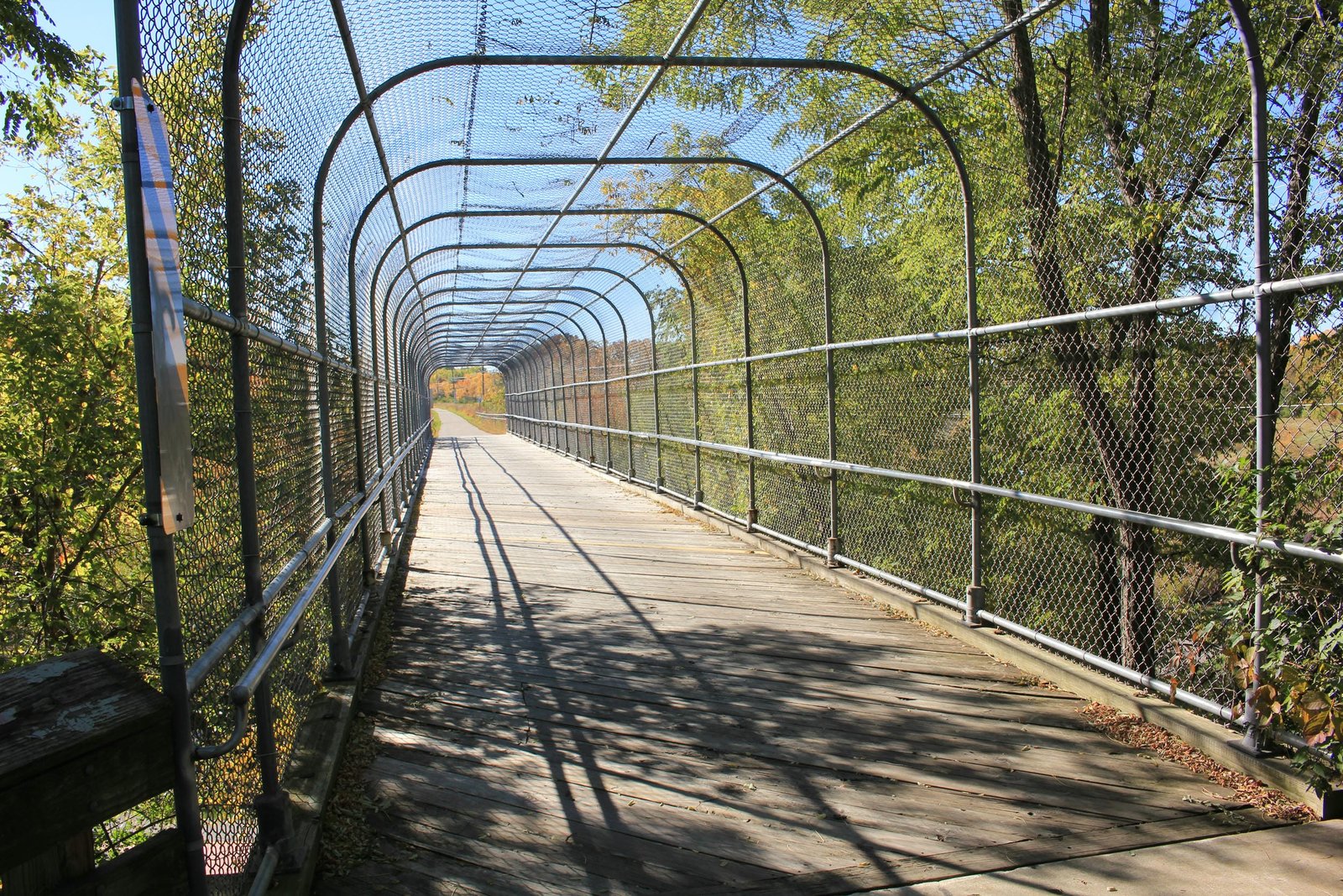 Looking south